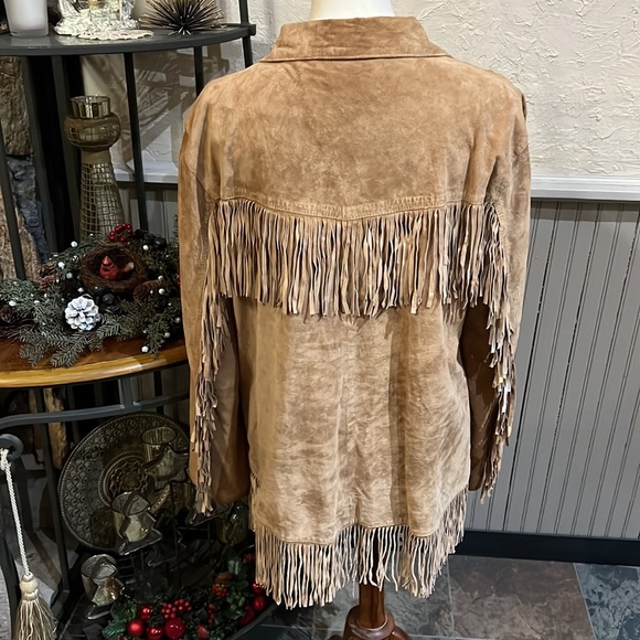 Western Leather Coat - Picture 2 of 5